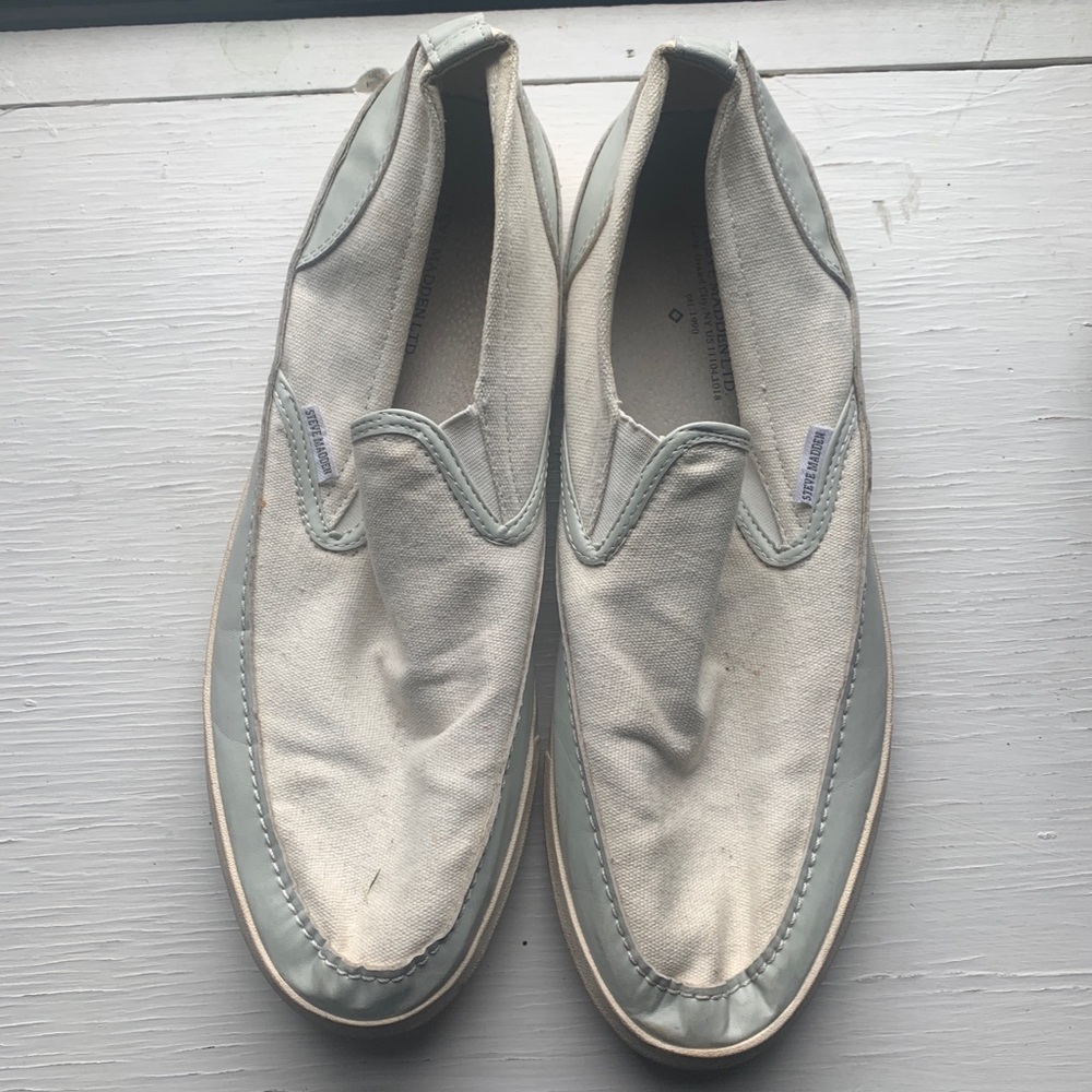 2 pairs of Steve Madden Slip ons
